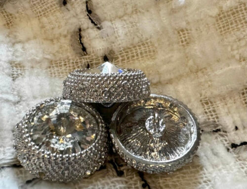 Rhinestone & Metal Shank Button